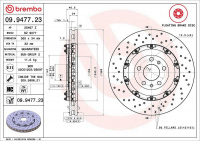Brzdový kotouč BREMBO 09.9477.23 Brzdový kotouč BREMBO 09.9477.23