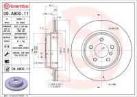 Brzdový kotouč BREMBO 09.A800.11