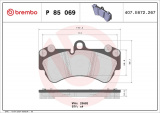 Sada brzdových destiček BREMBO P85069 - PORSCHE, VW