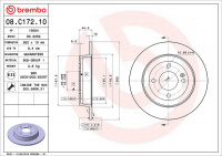 Brzdový kotouč BREMBO 08.C172.10