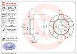 Brzdový kotouč BREMBO MAX 08.7626.75 - OPEL