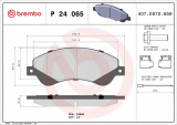 Sada brzdových destiček BREMBO P24065 - FORD