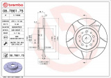 Brzdový kotouč BREMBO MAX 08.7861.75 - ALFA ROMEO