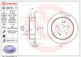 Brzdový kotouč BREMBO 08.D415.11
