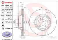Brzdový kotouč BREMBO 09.A599.11