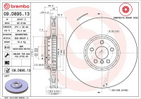 Brzdový kotouč BREMBO 09.D895.13