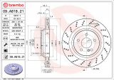 Brzdový kotouč BREMBO 09.A818.21 - MERCEDES-BENZ