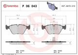 Sada brzdových destiček BREMBO P06043