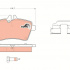 Sada brzdových destiček TRW GDB1629 - MERCEDES W169 A