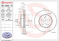 Brzdový kotouč BREMBO 09.C066.10