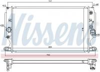 Chladič motoru NISSENS 646875 Chladič motoru NISSENS 646875