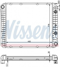 Chladič motoru NISSENS 65544A