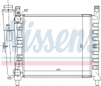Chladič motoru NISSENS 61929 Chladič motoru NISSENS 61929