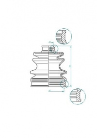 Sada měchů, hnací hřídel LÖBRO (190970)