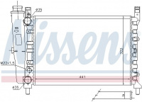 Chladič motoru NISSENS 61950