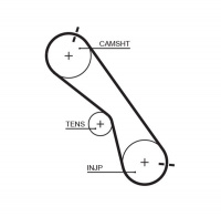 Rozvodový řemen GATES (GT 5560XS) - TOYOTA