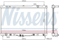 Chladič motoru NISSENS 64633