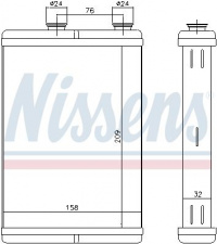 Výměník tepla NISSENS 71451