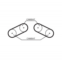Rozvodový řemen GATES (GT 5526XS) - MG, ROVER