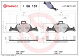 Sada brzdových destiček BREMBO P06107