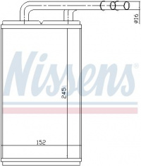 Výměník tepla NISSENS 71740