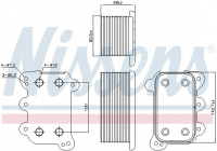Chladič motorového oleje NISSENS 90746