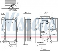 Chladič motorového oleje NISSENS 90783