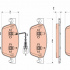 Sada brzdových destiček TRW GDB1887 - VW T5 2.0BiTDi 09-