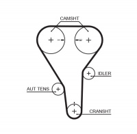 Rozvodový řemen GATES (GT 5356XS) - MAZDA