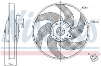 Ventilátor chladiče NISSENS 85667