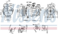 Kompresor klimatizace NISSENS 890302 Kompresor klimatizace NISSENS 890302