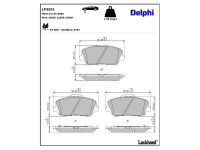 Sada brzdových destiček DELPHI LP3591
