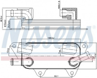 Chladič motorového oleje NISSENS 90789