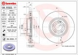 Brzdový kotouč BREMBO 09.E022.11