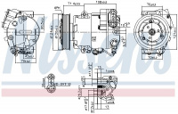 Kompresor klimatizace NISSENS 89425