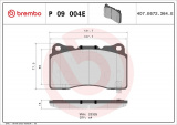 Sada brzdových destiček BREMBO P09004E