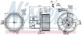 Vnitřní ventilátor NISSENS 87109