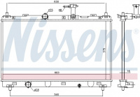 Chladič motoru NISSENS 606146