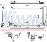 Chladič klimatizace NISSENS 94863