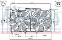 Ventilátor chladiče NISSENS 85487