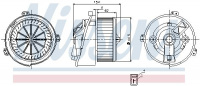 Vnitřní ventilátor NISSENS 87129