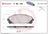 Sada brzdových destiček BREMBO P83145 - LEXUS, TOYOTA