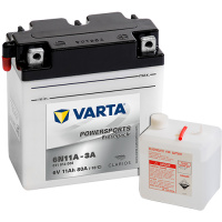 Moto baterie VARTA 011014008 /11AH/80A 6V / 122/61/135 Moto baterie VARTA 011014008 /11AH/80A 6V / 122/61/135