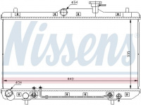 Chladič motoru NISSENS 67023 Chladič motoru NISSENS 67023