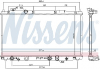 Chladič motoru NISSENS 681374 Chladič motoru NISSENS 681374