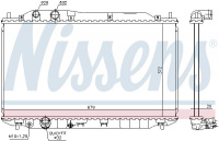 Chladič motoru NISSENS 681384 Chladič motoru NISSENS 681384