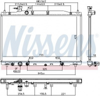 Chladič motoru NISSENS 681407