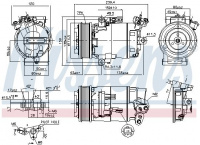 Kompresor klimatizace NISSENS 890015
