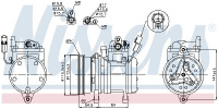 Kompresor klimatizace NISSENS 89255