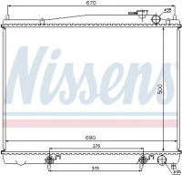 Chladič motoru NISSENS 62916 Chladič motoru NISSENS 62916